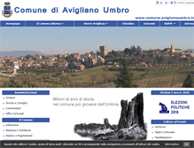 Tablet Screenshot of comune.aviglianoumbro.tr.it
